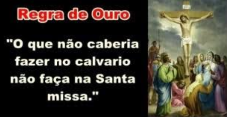 Palmas na Santa Missa NÃO!