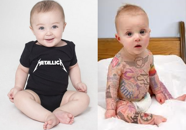 O rock e as tatuagens