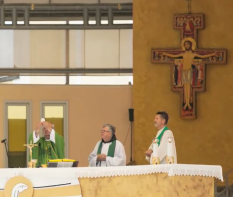 Os devotos e a santa missa