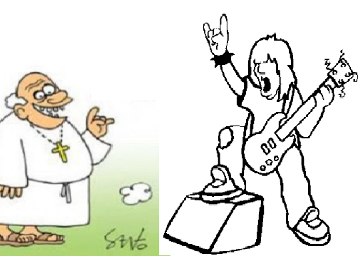 Qual dos dois é um padre?